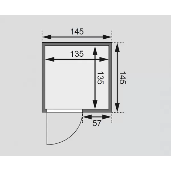Finská sauna KARIBU SANDRA (6160)