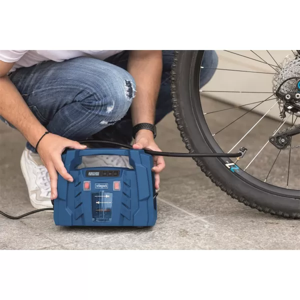 Bezolejový mobilní kompresor 12 V/230 V 8 bar Scheppach Air Force 5