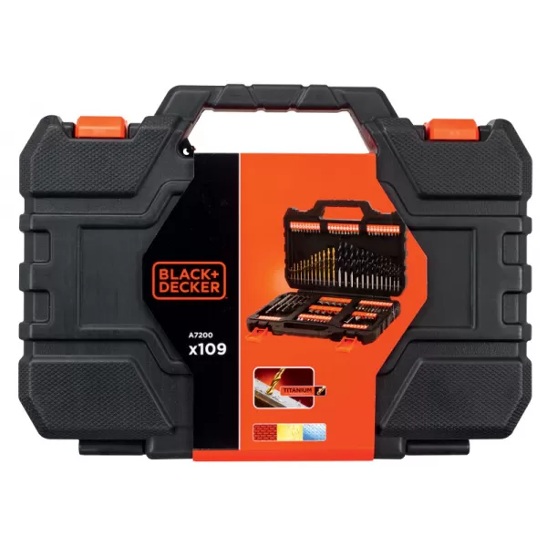Sada šroubovacích hrotů a vrtáků 109ks Black&Decker A7200