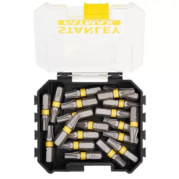 20dílná sada 25 mm bitů pro rázové utahováky T25 Stanley STA88571