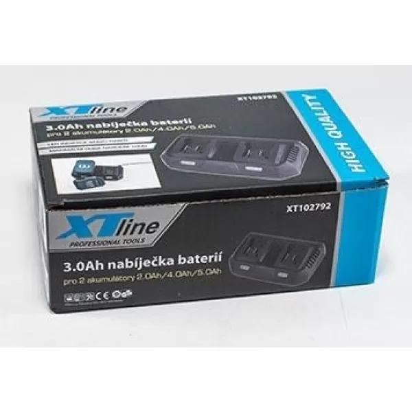 Nabíječka baterie li-ion 2X18V, 3.5A XTline XT102792