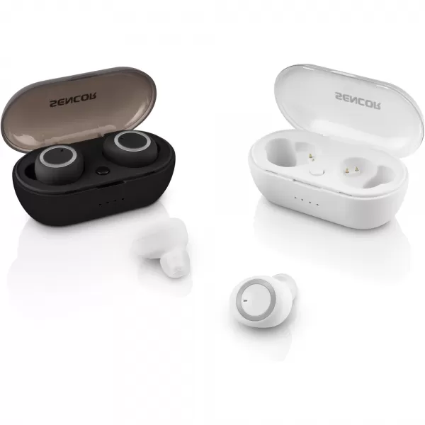 Sluchátka do uší bezdrátová SENCOR SEP 510BT WH TWS