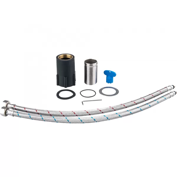 Umyvadlová stojánková baterie s flexibilním ramínkem, 35mm, bílá BALLETTO 81122