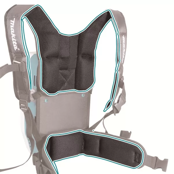 Aku vysavač zádový s AWS Li-ion XGT 40V bez aku Makita VC009GZ01