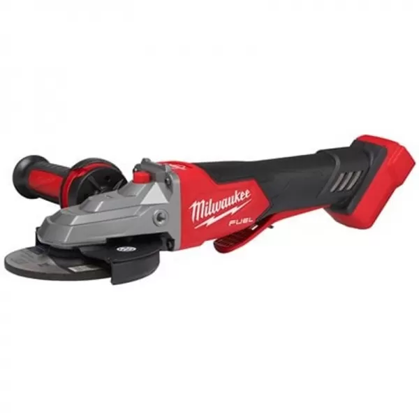 Aku úhlová bruska s plochou hlavou, brzdou a kolébkovým spínačem M18 FUEL™ 125 mm 18V bez aku Milwaukee M18FSAGF125XPDB-0X