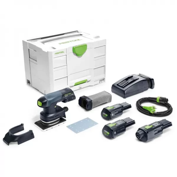 Aku vibrační bruska RTSC 400 18V 2x3,0Ah I-Set Festool 577681