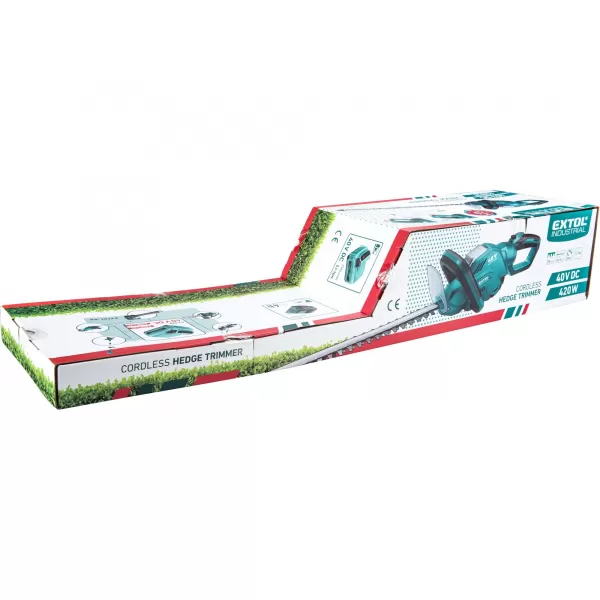Aku nůžky na živé ploty 40V bez aku EXTOL INDUSTRIAL 8795603