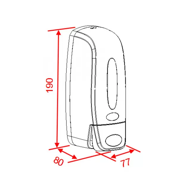 Zásobník na tekuté mýdlo 400 ml, bílý Novaservis 69085,1