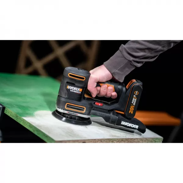 Aku multifunkční bruska 5v1 20V 1x2,0Ah Worx Orange WX820