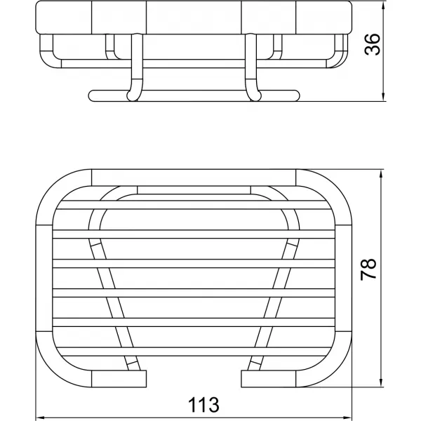 Mýdlenka na postavení Metalia Drátěný program chrom Novaservis 6049,0