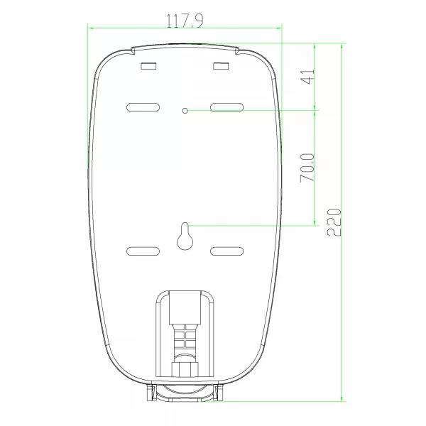 Zásobník na tekuté mýdlo 800 ml, bílý Novaservis 69084,1