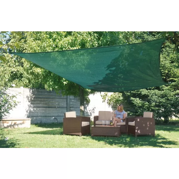 Stínící tkanina čtverec 3,6 x 3,6 m VERDEMAX Zelená 5890