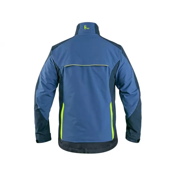 Blůza Canis CXS NAOS, pánská, modro-modrá, HV žluté doplňky