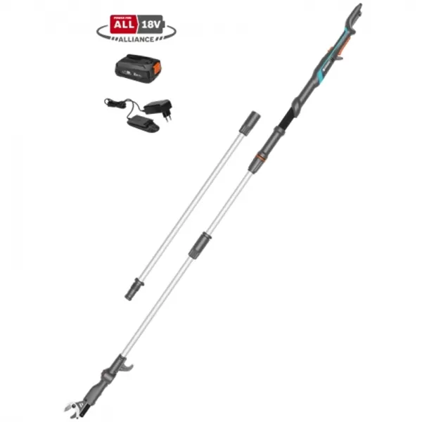 Aku teleskopické nůžky na větve HighCut 360/18V 1x2,0Ah P4A - sada Gardena 14776-20