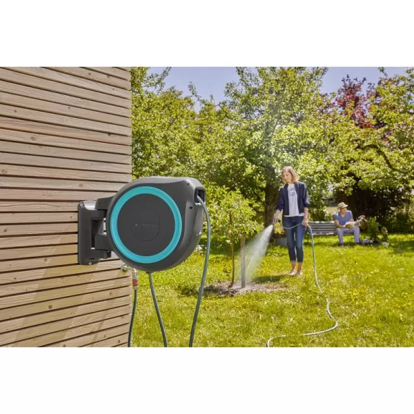 Nástěnný box na hadici Gardena RollUp L tyrkysový 18625-20