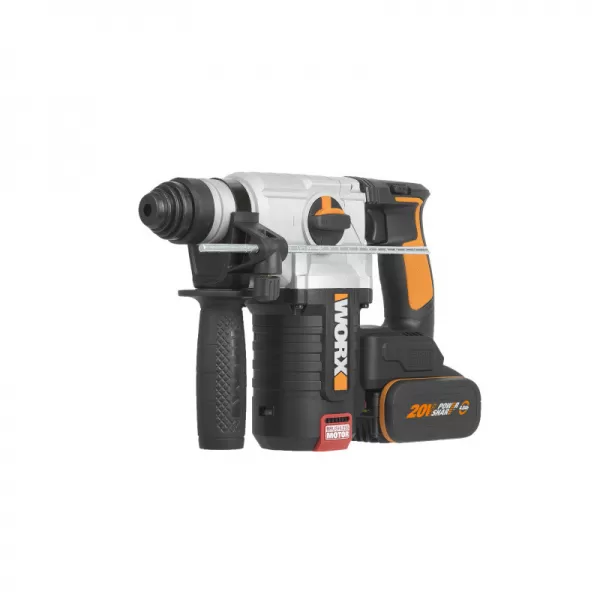 Aku vrtací kladivo 20V 2x4,0Ah Powershare Worx Orange WX380