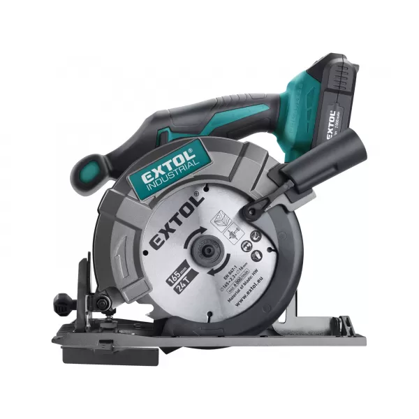 Aku kotoučová pila SHARE 20V 2,0Ah BRUSHLESS Extol Industrial 8791822