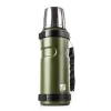 Termoláhev G21 na pití, 1000 ml, ocelově khaki zelená s rukojetí
