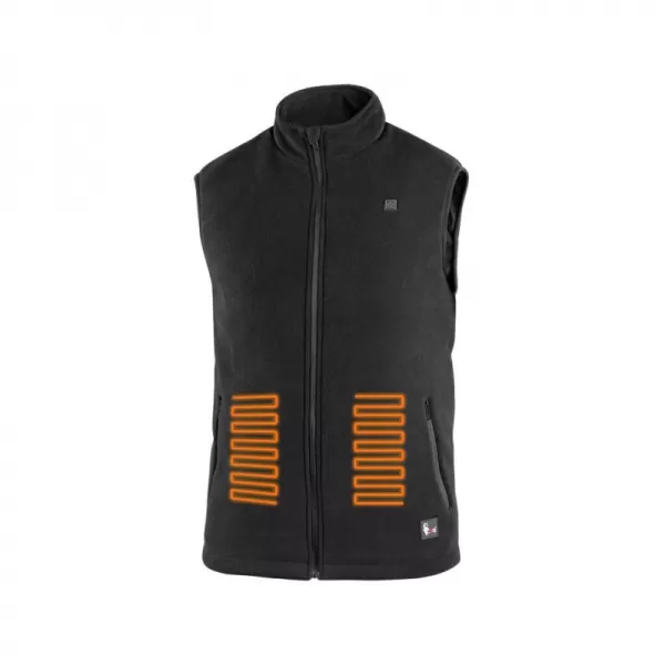 Vyhřívaná fleecová vesta CXS ANTARKTIDA, pánská, černá