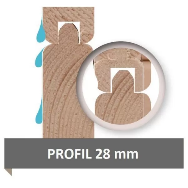 Dřevěný domek KARIBU TALKAU 8 (83340) natur LG2734