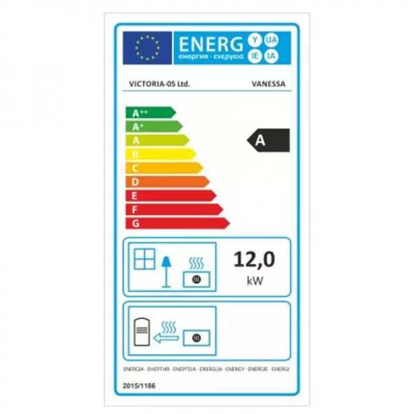 Krbová kamna VICTORIA Lux, červená Vanessa 7157