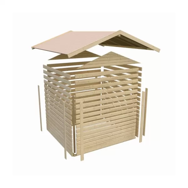 Dřevěný domek KARIBU DAHME 2 (42560) natur LG2947