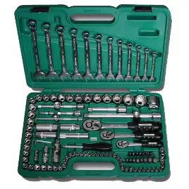 Sada hlavic 1/4"-3/8"-1/2" 111 dílů 40CRV HONITON H4421