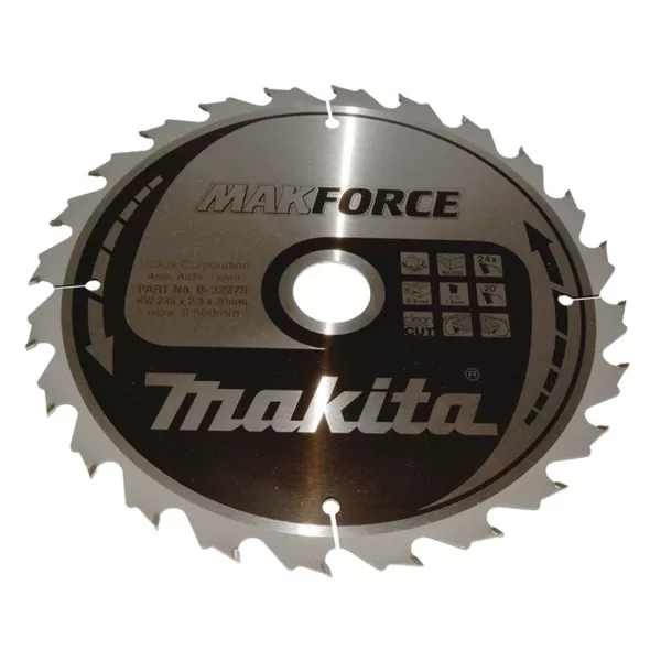 Kotouč pilový dřevo MAKFORCE 235x2,3x30mm 24Z Makita B-32275