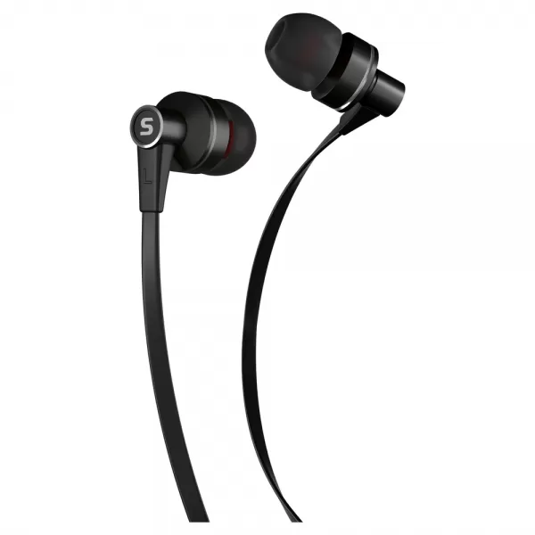 Sluchátka do uší s mikrofonem SENCOR SEP 300 MIC BLACK MET