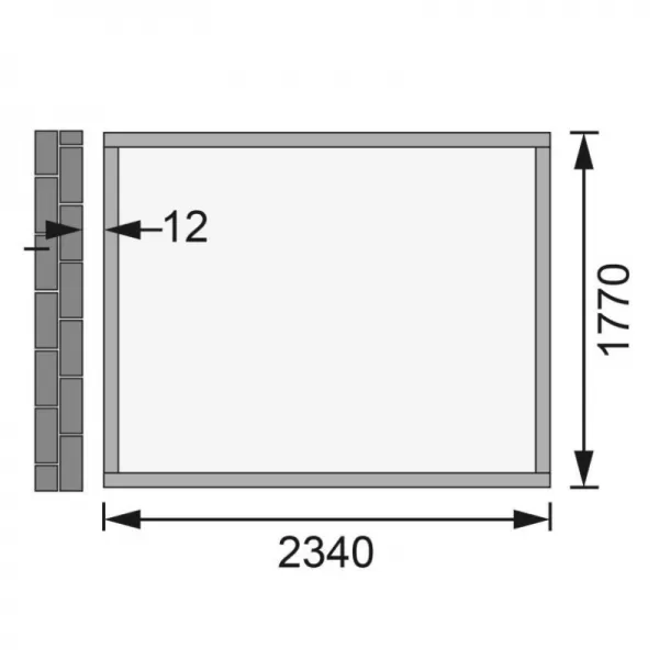 Dřevěný domek KARIBU BOMLITZ 2 (8884) šedý LG3097