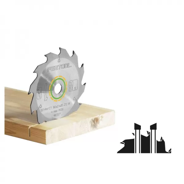 Pilový kotouč do okružních pil WOOD STANDARD HW 160x1,8x20 W18 FESTOOL 500458