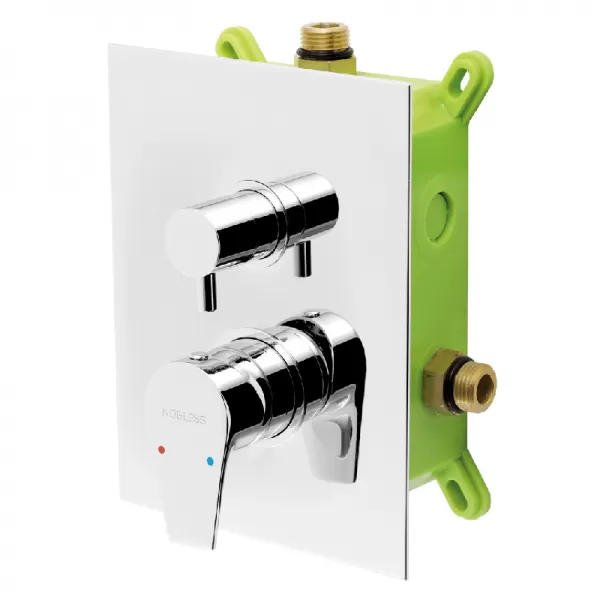Podomítková baterie s boxem 2 vývody VISION X Novaservis BOX42051R,0
