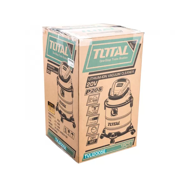 Aku průmyslový vysavač 20V bez aku Total TVLI2005E