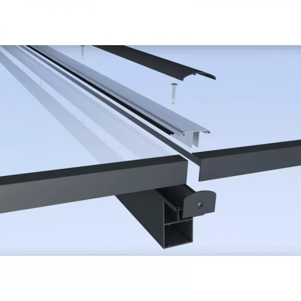 Hliníková pergola SKYLUX CLIMALUX 4,0 x 3,0 m antracit + bronz PC LG3754