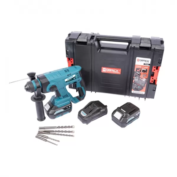 Aku kladivo SDS Plus 18V 2x5,0Ah + sada vrtáků + nabíječka + box XTline XT102840-2B5B