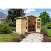 Dřevěný domek KARIBU AMBERG 4 (82973) natur LG1705