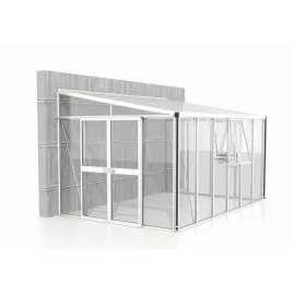 Skleník VITAVIA ATHENA 11900 sklo 3 mm + PC 10 mm bílý LG3841