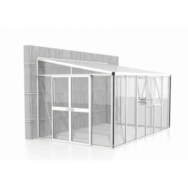 Skleník VITAVIA ATHENA 10200 sklo 3 mm + PC 10 mm bílý LG3838
