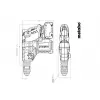 Aku kombinované kladivo 18V/2x5,5Ah KH 18 LTX BL 28 Q, mB Metabo 601715660