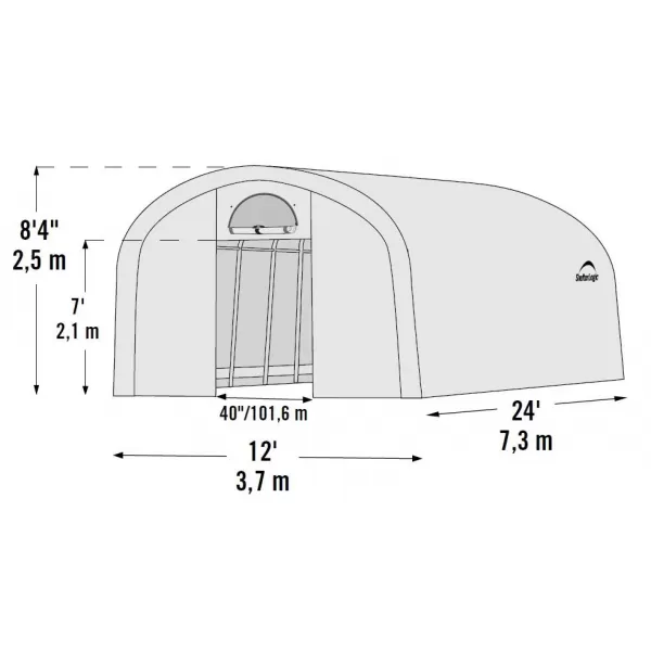 Náhradní plachta pro fóliovník 3,7x7,3 m - SHELTERLOGIC (70593EU)