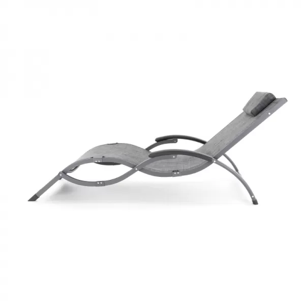 Lehátko VIOLA De Luxe (Black & Grey) 26VIOLA_BG