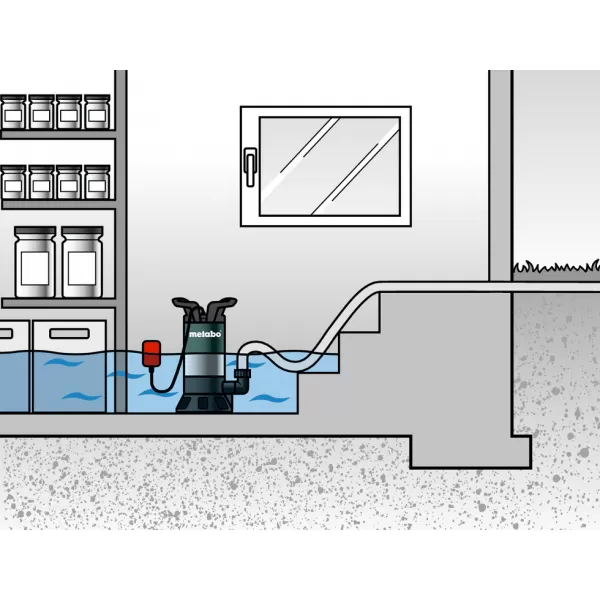 Ponorné čerpadlo na znečištěnou vodu PS 18000 SN Metabo 0251800000