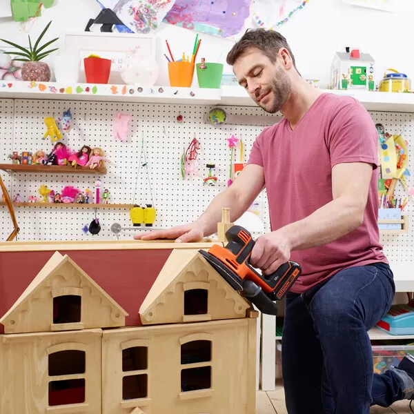 Aku vibrační bruska Mouse 18V bez aku Black&Decker BDCDS18N