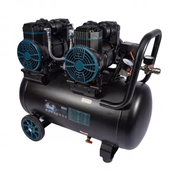 Kompresor bezolejový 2x1450 W, 50 l Xtline XT2050