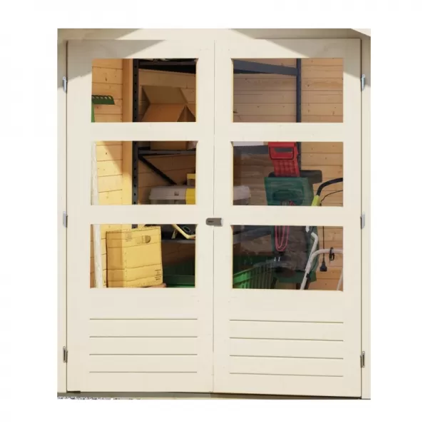 Dřevěný domek KARIBU KERKO 6 (82931) šedý LG2996