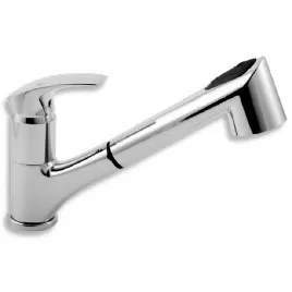 Dřezová teleskopická baterie Metalia 57 chrom Novaservis 57081,0