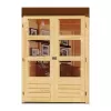 Dřevěný domek KARIBU KERKO 3 + přístavek 280 cm (82936) natur LG2958