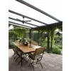 Hliníková pergola SKYLUX CLIMALUX 6,0 x 4,0 m antracit + čirý PC LG2211