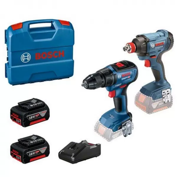 Aku sada Bosch GDX 180-LI + GSR 18V-50 + 2×5,0Ah 0615990N3F