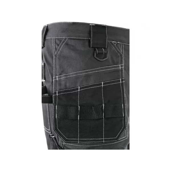 Kalhoty Canis do pasu CXS ORION TEODOR PLUS, pánské, šedo-černé